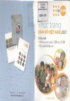 "Thực trạng dân số Việt Nam 2007. Số liệu mới: * Mô hình sinh chuyển từ sớm sang muộn * Tỷ số giới tính khi sinh"